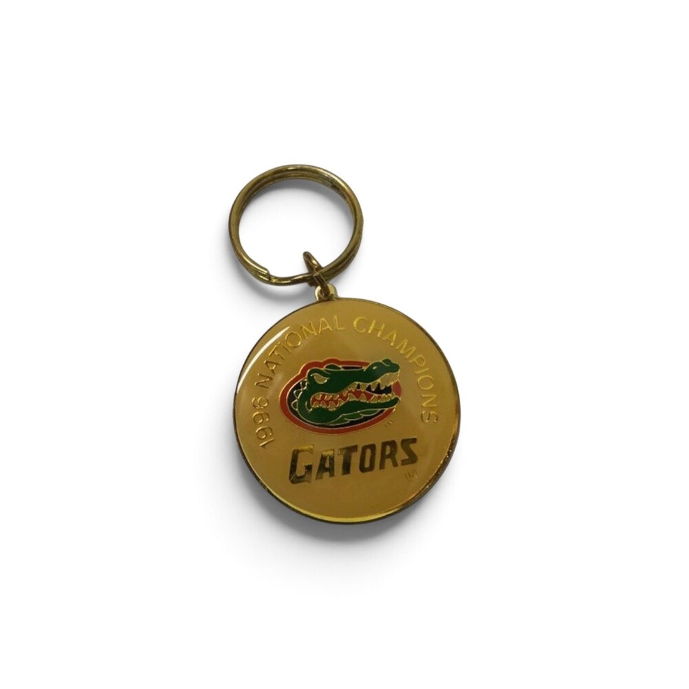 Florida Gators 1996 National Champions Metal Football Keychain Brand New